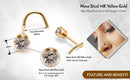 14K White or Yellow Gold Nose Ring