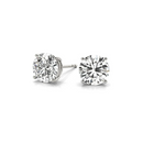Solitaire Diamond Stud Earrings