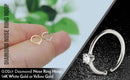 Diamond Nose Ring Hoop