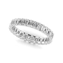 JewelMore 14K Gold Emerald Cut Lab Grown Diamond Eternity Band for Women | 14K Gold, Stone Size-0.10 | E-F Color, VS-SI Clarity | 30 Day Free Return