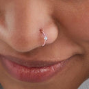 Diamond Nose Ring Hoop