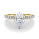 2 Carat Pear Shape and Round Lab Grown Diamond