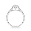 2 Carat Round & Marquise Lab Grown Diamond Engagement Ring for Women