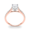 JewelMore 2 Carat CUSHION Lab Grown Diamond Engagement Ring for Women | 14K Gold | 1.70 Carat Center stone |F-G Color, VS-SI Clarity | Fine Collection | 30 Day Free Return