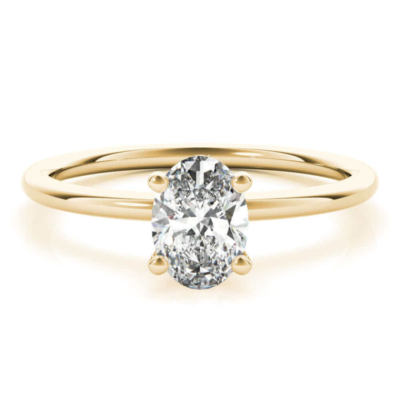 Solitaire Oval Lab Grown Diamond