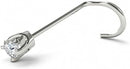 14K White or Yellow Gold Nose Ring