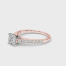 JewelMore 2 Carat CUSHION Lab Grown Diamond Engagement Ring for Women | 14K Gold | 1.70 Carat Center stone |F-G Color, VS-SI Clarity | Fine Collection | 30 Day Free Return