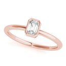 Bezel-Set Solitaire Engagement Ring