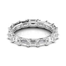 Jewelmore East-West Emerald Cut Lab Grown Diamond Eternity Band | 14K Gold, Stone Size-0.25 | E-F Color, VS-SI Clarity | 30 Day Free Return