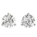 Round Push Back Prong Setting Revival Diamonds Earrings