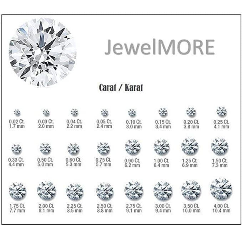 Round Natural Diamond Stud Earrings