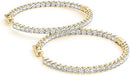 14k Yellow Gold or White Gold Hoop Earrings