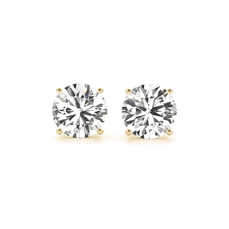 Lab Grown Diamond Solitaire Stud Earrings