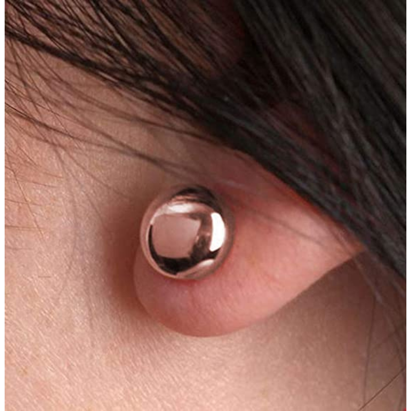 Hollow Light Weight Plain Gold Ball Studs Earrings
