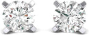 Round Natural Diamond Stud Earrings