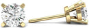 Round Natural Diamond Stud Earrings