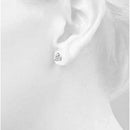 Round Push Back Prong Setting Revival Diamonds Earrings