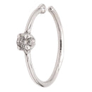 Diamond Nose Ring Hoop 