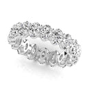 JewelMore 3.40CT Oval Cut Lab Grown Diamond Eternity Band – Elegant & Timeless Design | 14K Gold, Stone Size-0.20 | E-F Color, VS-SI Clarity | 30 Day Free Return