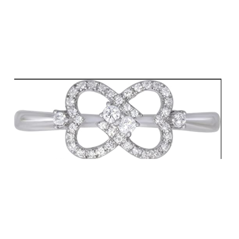 1/3ct.tw Two Stone Heart to Heart Bond Together Diamond Ring