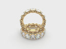 Jewelmore Oval Cut Lab Grown Diamond Eternity Band – Elegant & Timeless Design | 14K Gold, Stone Size-0.33 | E-F Color, VS-SI Clarity | 30 Day Free Return