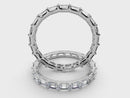 Jewelmore East-West Emerald Cut Lab Grown Diamond Eternity Band | 14K Gold, Stone Size-0.10 | E-F Color, VS-SI Clarity | 30 Day Free Return