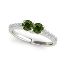 I Love Us™  Two-Stone Ring 1 ct tw Diamonds 14K White Gold  "My Best friend is My true love™", Two Stone RINGS, JewelMORE.com  - JewelMORE.com