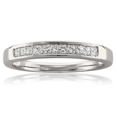 Princess-Cut Wedding Band