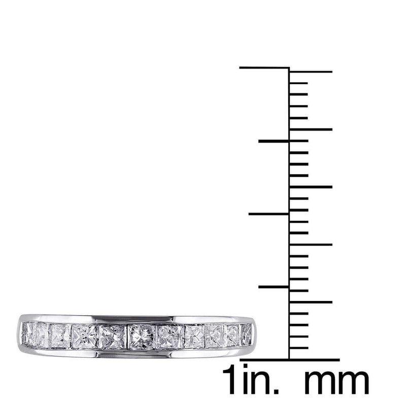 Princess-Cut Diamond Wedding Band