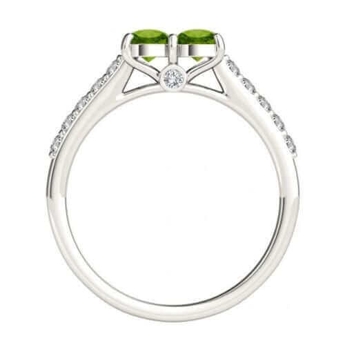 I Love Us™  Two-Stone Ring 1 ct tw Diamonds 14K White Gold  "My Best friend is My true love™", Two Stone RINGS, JewelMORE.com  - JewelMORE.com