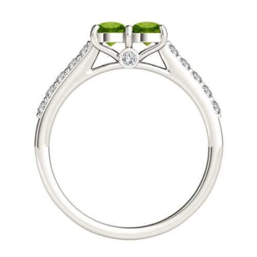 I Love Us™  Two-Stone Ring 3/4 ct tw Diamonds 14K White Gold  "My Best friend is My true love™", Two Stone Ring, JewelMORE.com  - JewelMORE.com