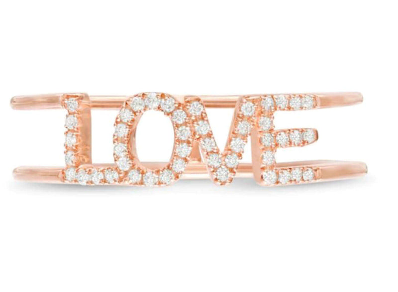 1/8 CT. T.W. Diamond Love Split Shank Band