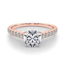 2 Carat Round Lab Grown Diamond Engagement Ring