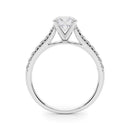 2 Carat Round Lab Grown Diamond Engagement Ring