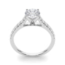 2 Carat Round Lab Grown Diamond Engagement Ring