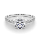 2 Carat Round Lab Grown Diamond Engagement Ring
