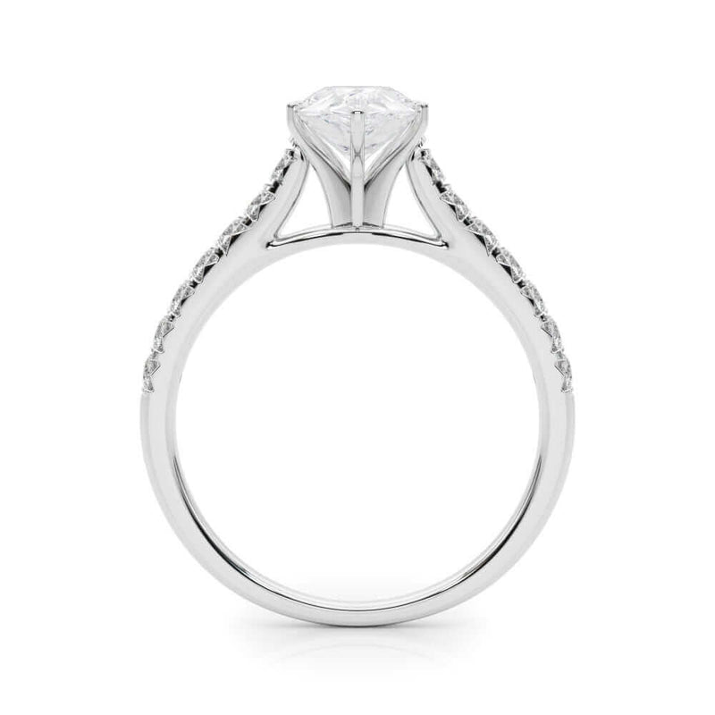  2 Carat Pear Shape and Round Lab Grown Diamond