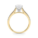  2 Carat Pear Shape and Round Lab Grown Diamond