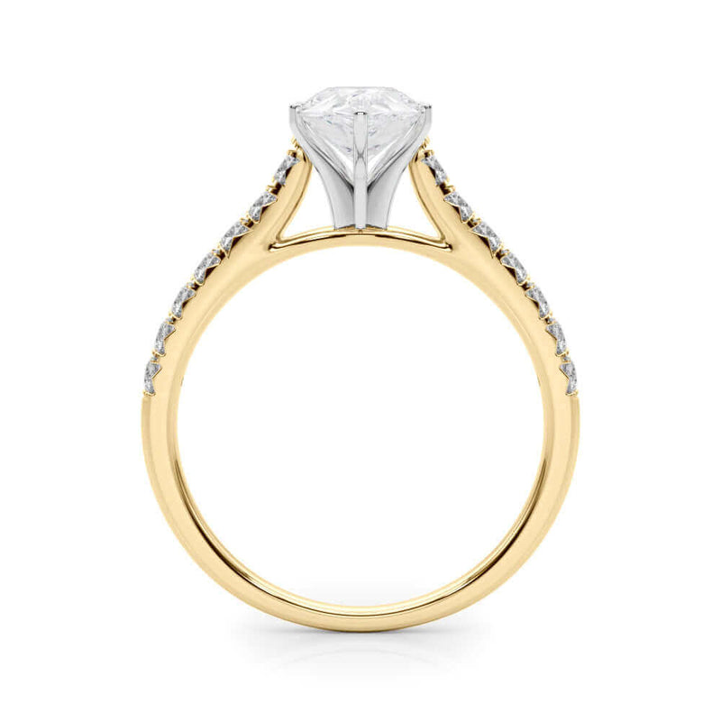 2 Carat Pear Shape and Round Lab Grown Diamond