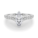 2 Carat Round & Marquise Lab Grown Diamond Engagement Ring for Women