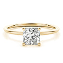JewelMore 1 Carat to 3 Carat Solitaire Princess Lab Grown Diamond Graduated Engagement Ring for Women | 14K Gold | F-G Color, VS-SI Clarity | Luxury Collection | 30 Day Free Return