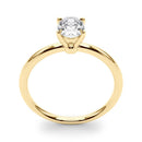 JewelMore 1 Carat to 3 Carat Solitaire Oval Lab Grown Diamond Graduated Engagement Ring for Women | 14K Gold | F-G Color, VS-SI Clarity | Beautiful Set | 30 Day Free Return