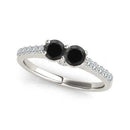 I Love Us™  Two-Stone Ring 3/4 ct tw Diamonds 14K White Gold  "My Best friend is My true love™", Two Stone Ring, JewelMORE.com  - JewelMORE.com