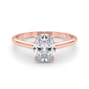 JewelMore 1 Carat to 3 Carat Oval Lab Grown Diamond Graduated Engagement Ring for Women | 14K Gold | F-G Color, VS-SI Clarity | Fair Collection | 30 Day Free Return