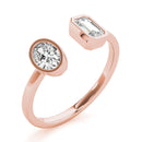 Oval and Emerald Cut Lab Grown Diamond