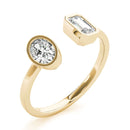 Oval and Emerald Cut Lab Grown Diamond