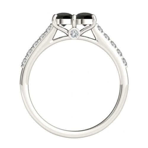 I Love Us™  Two-Stone Ring 3/4 ct tw Diamonds 14K White Gold  "My Best friend is My true love™", Two Stone Ring, JewelMORE.com  - JewelMORE.com