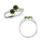 I Love Us™  Two-Stone Ring 1/3 ct tw Diamonds 14K White Gold  "My Best friend is My true love™", RINGS, JewelMORE.com  - JewelMORE.com