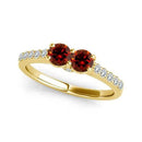 I Love Us™  Two-Stone Ring 3/4 ct tw Diamonds 14K White Gold  "My Best friend is My true love™", Two Stone Ring, JewelMORE.com  - JewelMORE.com