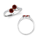 I Love Us™  Two-Stone Ring 1/3 ct tw Diamonds 14K White Gold  "My Best friend is My true love™", RINGS, JewelMORE.com  - JewelMORE.com